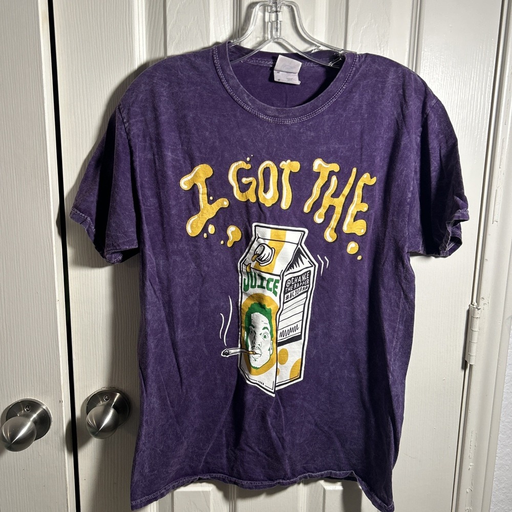 Colortone T-Shirt Purple Men's Medium Got The Juice Acid Rap Short Sleeve